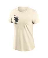 Nike Women's Cream Texas Rangers City Connect Fuse Name Number T-Shirt