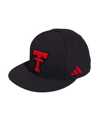 Adidas Men's Black Texas Tech Red Raiders On-Field Fitted Baseball Hat