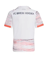 Adidas Big Boys and Girls White Bayern Munich 2025/26 Away Replica Jersey