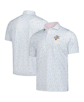 Puma Men's White Arnold Palmer Invitational Tea Time Mattr Polo Shirt