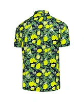 Puma Men's Navy Arnold Palmer Mattr Lemon Branch Polo Shirt