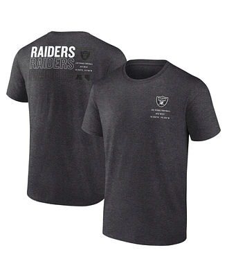 Fanatics Men's Charcoal Las Vegas Raiders Repeat Stats T-Shirt