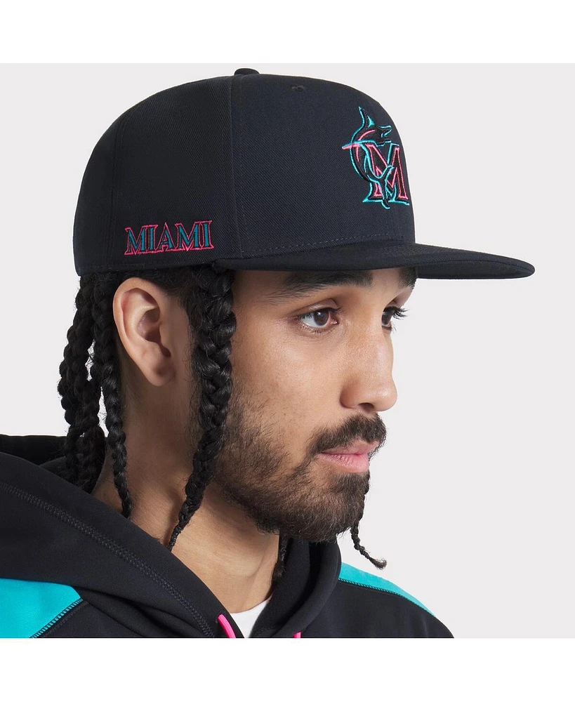 Nike Men's Black Miami Marlins 2025 City Connect Performance Adjustable Hat