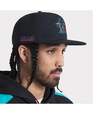 Nike Men's Black Miami Marlins 2025 City Connect Performance Adjustable Hat