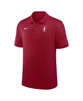 Nike Men's Cardinal Stanford 2025 Early Season Coaches Sideline Victory Stripe Performance Polo Shirt