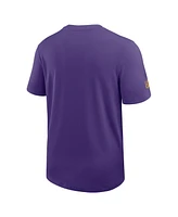 Nike Men's Purple Minnesota Vikings Sideline Uv Performance Coach Shirt