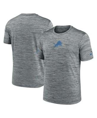 Nike Men's Gray Detroit Lions Big Tall Sideline Velocity Performance T-Shirt