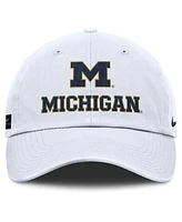 Nike Men's White Michigan Wolverines 2025 Sideline Club Adjustable Hat