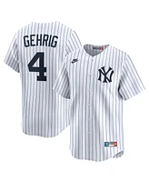 Nike Men's Lou Gehrig White New York Yankees Throwback Cooperstown Collection Limited Jersey
