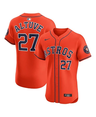 Nike Men's Jose Altuve Orange Houston Astros Alternate Elite Player Jersey