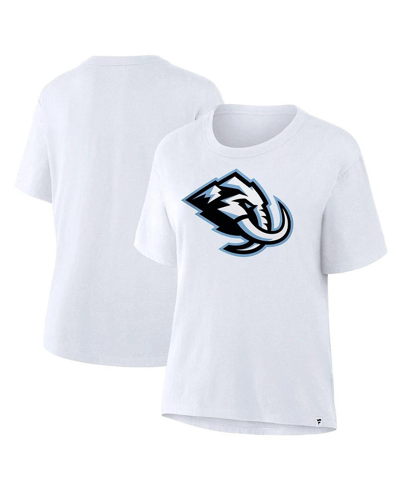 Fanatics Women's White Utah Mammoth Primary Logo Legacy T-Shirt