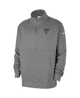 Nike Men's Heather Gray Golden State Valkyries React Club Half-Zip Pullover Hoodie