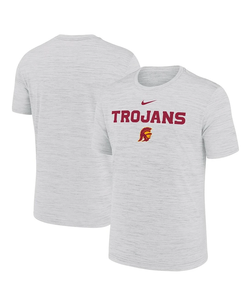 Nike Men's Ash Usc Trojans 2025 Sideline Velocity Performance T-Shirt