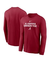 Nike Men's Crimson Alabama Tide 2025 Sideline Performance Long Sleeve T-Shirt