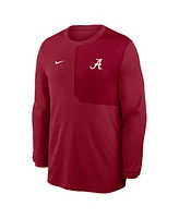 Nike Men's Crimson Alabama Tide 2025 Sideline Coach Uv Performance Long Sleeve T-Shirt