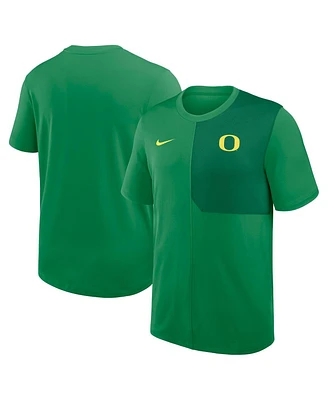 Nike Men's Green Oregon Ducks 2025 Sideline Uv Performance Coach T-Shirt