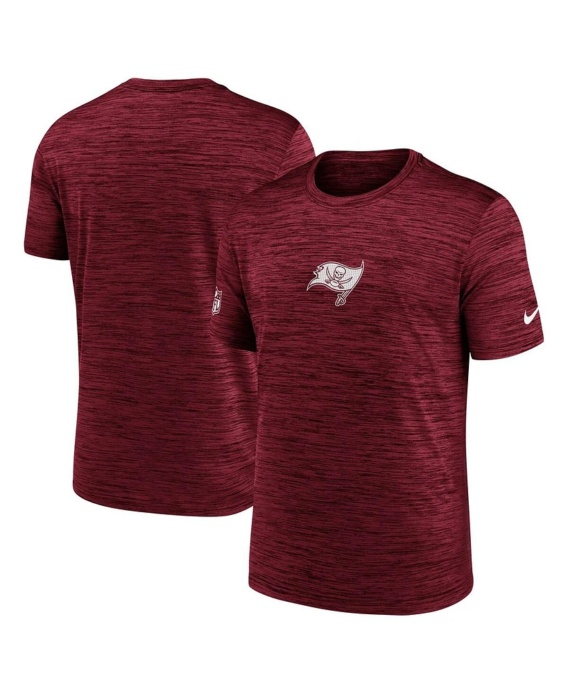 Nike Men's Red Tampa Bay Buccaneers Sideline Velocity Performance T-Shirt