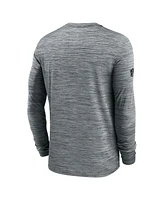 Nike Men's Gray Pittsburgh Steelers Sideline Velocity Performance Long Sleeve T-Shirt