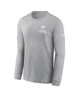 Nike Men's Gray Arizona Cardinals Sideline Performance Long Sleeve T-Shirt