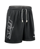 Nike Men's Black New York Jets Sideline Reversible Performance Shorts
