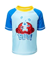 Blue's Clues Baby Boys You! Rash Guard and Swim Trunks Outfit Set