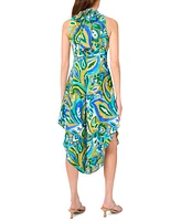 Msk Petite Halter Wide-Leg Jumpsuit