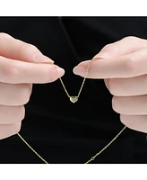 GiGiGirl 14K Gold Plated Heart Pendant Necklace