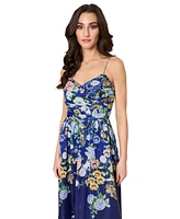 Tahari Asl Women's Printed Sleeveless Ball Gown