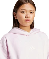 adidas Women's Drawcord Adjustable Kangaroo Pocket Jacket