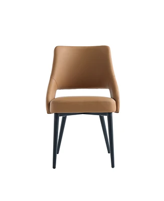 Manhattan Comfort 33.9" Faux Leather Tremont Dining Chair