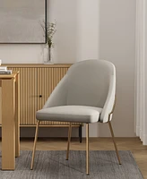Manhattan Comfort 34.4" Faux Leather Gracie Dining Chair