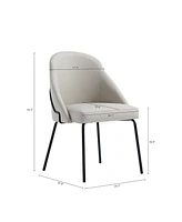 Manhattan Comfort 34.3" Faux Leather Gracie Dining Chair