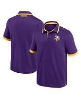 Fanatics Men's Purple Minnesota Vikings Color Blocked Polo Shirt