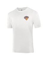 Fisll Men's and Women's White New York Knicks Burst Logo T-Shirt