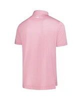 FootJoy Men's Pink 2025 the Players ProDry Houndstooth Geo Lisle Polo Shirt