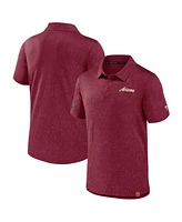 Fanatics Men's Garnet Arizona Coyotes Authentic Pro Jacquard Polo Shirt
