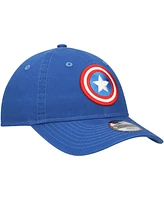 New Era Big Boys and Girls Blue Captain America 9TWENTY Adjustable Hat