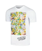 Freeze Max Men's and Women's White the Simpsons Springfield Elementary Postcards T-Shirt