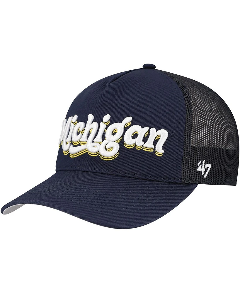 '47 Brand Women's Navy Michigan Wolverines Biloxi Hitch Adjustable Hat