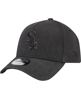 New Era Men's Charcoal Chicago White Sox Logo Essentials 9FORTY A-Frame Adjustable Hat