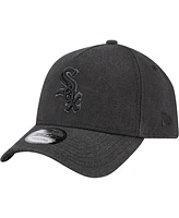 New Era Men's Charcoal Chicago White Sox Logo Essentials 9FORTY A-Frame Adjustable Hat