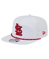 New Era Men's White St. Louis Cardinals Perforated Golfer Snapback Hat