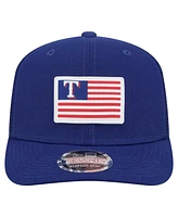 New Era Men's Royal Texas Rangers Flag 9SEVENTY Coolera Stretch-Snap Hat