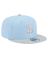 New Era Men's Light Blue/Gray San Francisco Giants 2-Tone Color Pack 9FIFTY Snapback Hat