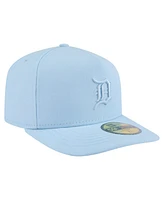 New Era Men's Light Blue Detroit Tigers Color Pack A-Frame 59FIFTY Fitted Hat