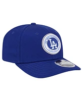 New Era Men's Royal Los Angeles Dodgers Circle Patch 9SEVENTY Stretch-Snap Hat
