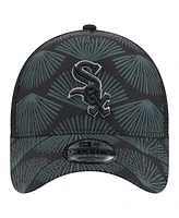 New Era Men's Black Chicago White Sox 9FORTY A-Frame Trucker Adjustable Hat