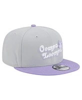 New Era Men's Gray/Light Purple Willy Wonka and the Chocolate Factory Two-Tone 9FIFTY Snapback Hat