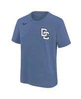 Nike Big Boys and Girls Cj Abrams Blue Washington Nationals Fuse City Connect Name Number T-Shirt