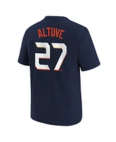 Nike Big Boys and Girls Jose Altuve Navy Houston Astros Fuse City Connect Name Number T-Shirt